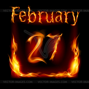 Calendar of Fire - vector image