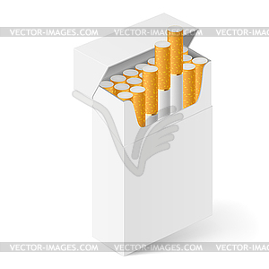 White Pack of cigarettes - vector image