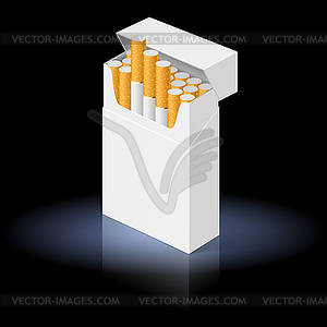 Пачка сигарет - векторный клипарт
