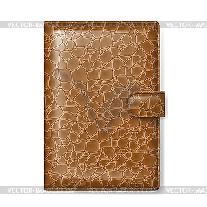 Leather wallet - vector clipart