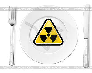 Dangerous food - color vector clipart