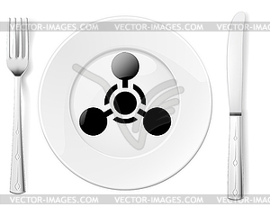 Dangerous food - vector clip art