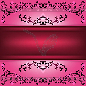 Background with decorative ornament - vector clip art