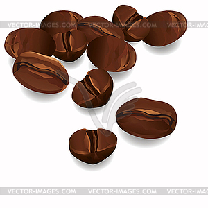 Coffee beans - vector image