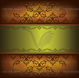 Grunge luxury background with decorative ornament - vector clipart