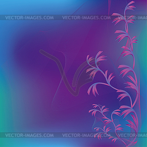 Abstract violet - green background with decorative - vector EPS clipart