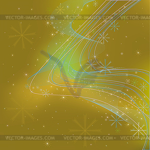 Abstract background with snowflakes - vector clip art