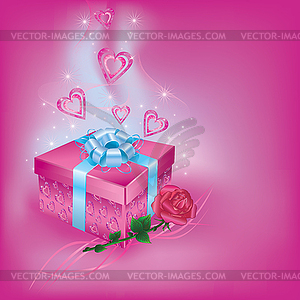 Gift box - vector image