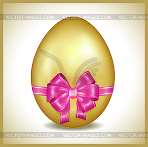 Golden Easter egg - vector clip art