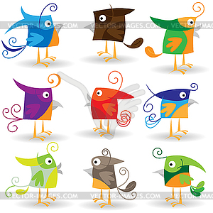 Birds set  - vector clip art