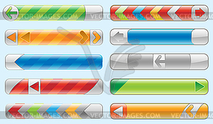 Shiny Internet buttons set - vector image