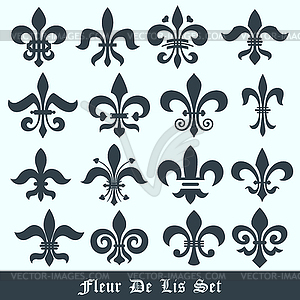 Fleur de lis set - vector clipart