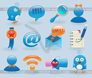 Social media - vector clip art