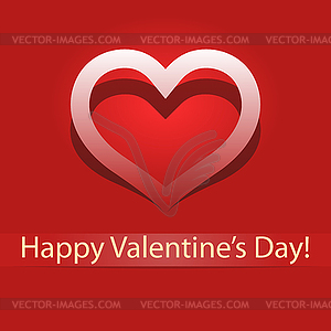 Valentines day Greeting card - vector image