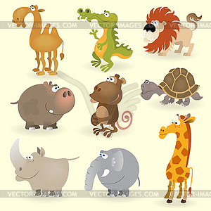 Wild animals set  - vector clip art