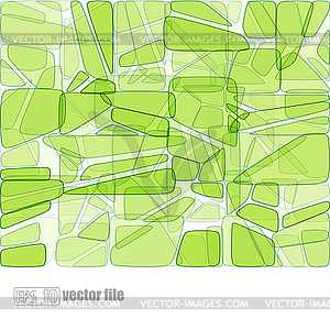 Abstract glass mosaic green - vector clipart / vector image