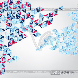 Abstract geometrical background with pyramids - vector clip art