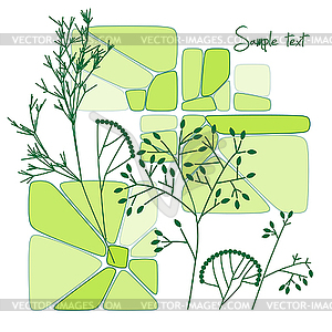 Beautiful abstract floral background - vector clipart