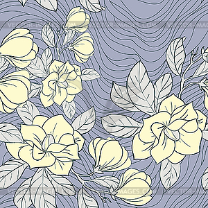 Jasmine floral seamless pattern - vector image
