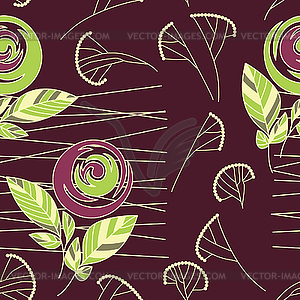 Seamless vintage rose pattern background - vector clipart