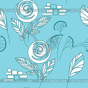 Beautiful seamless floral pattern - vector EPS clipart