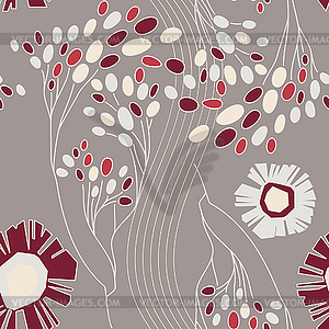 Vintage floral pattern - vector clipart