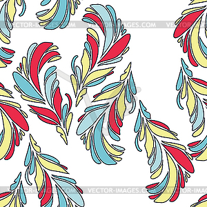 Seamless floral pattern - vector clipart