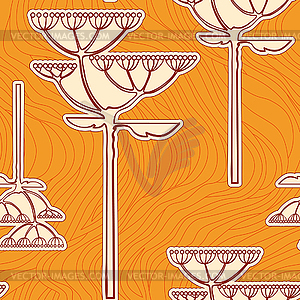 Background of flower branch - vector clip art