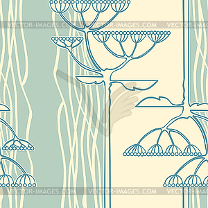 Background of flower branch - vector image