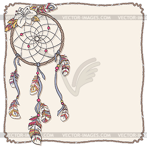 Native American dreamcatcher - vector clipart