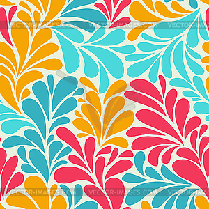 Abstract romantic seamless wallpaper with curls - vector clipart