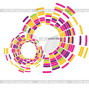 Abstract technology circles background - vector clipart