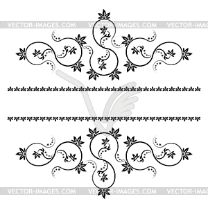 Frame with monograms for design and decorate - vector image