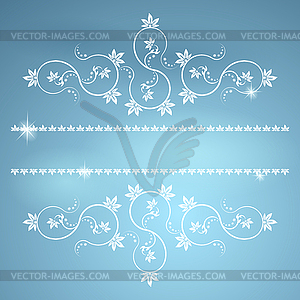 Frame with monograms for design and decorate - royalty-free vector image