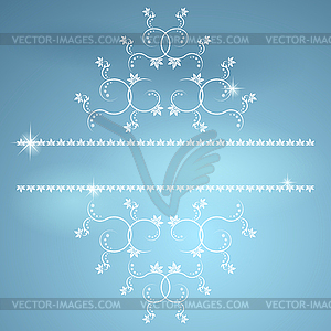 Frame with monograms for design and decorate - vector clip art