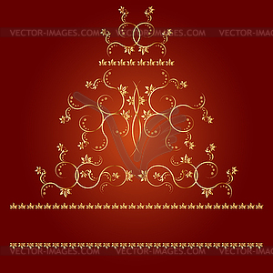 Frame with monograms for design and decorate - vector image