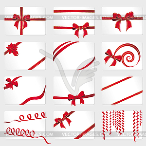 12 loops in red - vector image