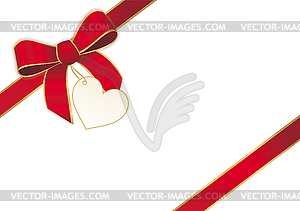 Red ribbon - vector clipart