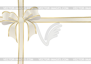 Beige ribbon - vector clip art