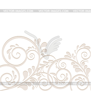 Background with ornaments - color vector clipart