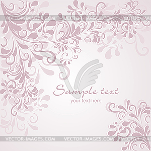 Background with ornaments - vector image