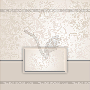 Background with ornaments - vector image