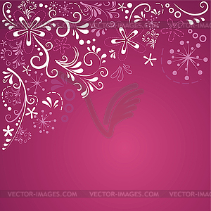 Background with ornaments - vector clip art