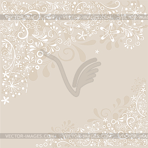 Background with ornaments - vector image