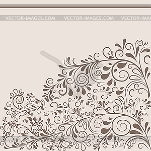 Background with ornaments - vector image