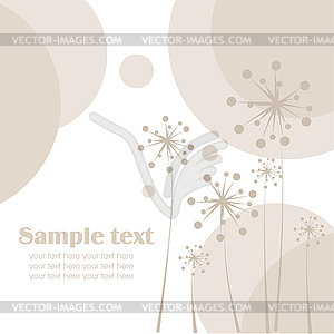 Background with ornaments - vector image