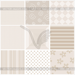 Set of seamless pattern - vector clipart