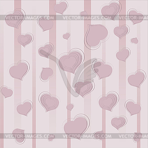 Фон с сердечками - векторное изображение клипарта