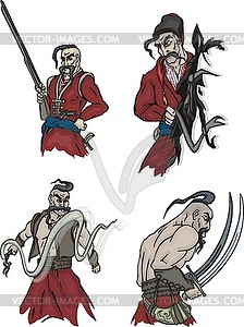 Cossacks - vector clipart