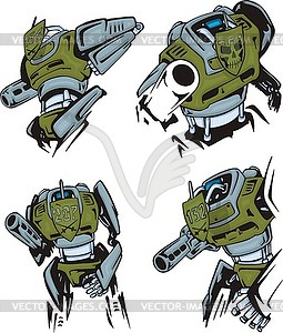 Robots - vector clipart